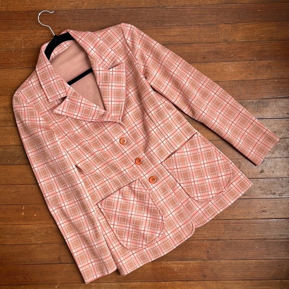60s Vintage Pink Blazer - Picture 1 of 13